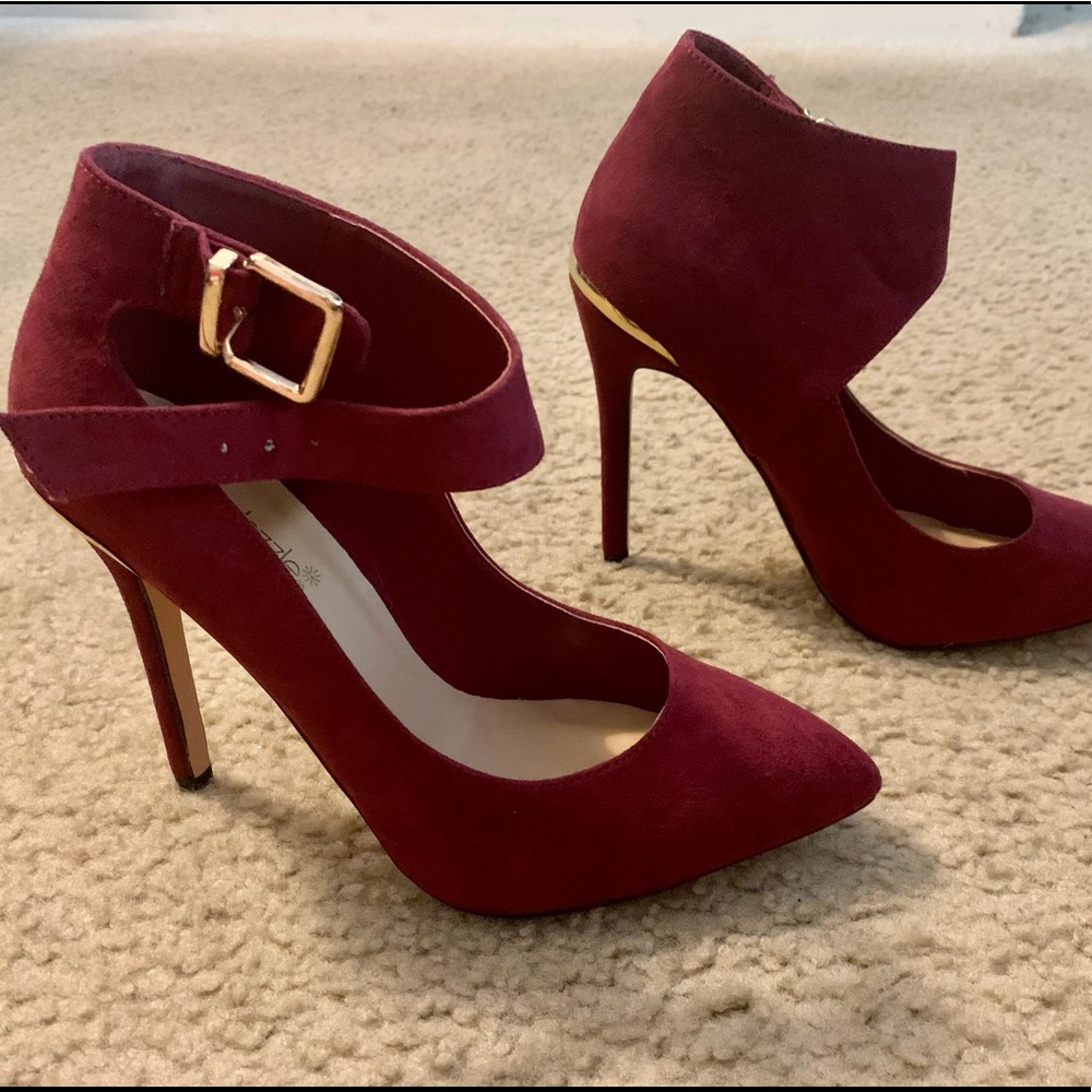 Plum Bordeaux Heel